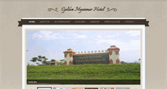 Desktop Screenshot of goldenmyanmarhotel.com