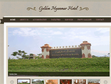 Tablet Screenshot of goldenmyanmarhotel.com